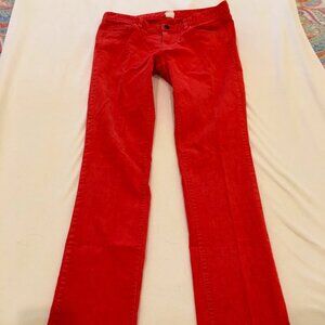 JCrew Matchstick Cords 29R